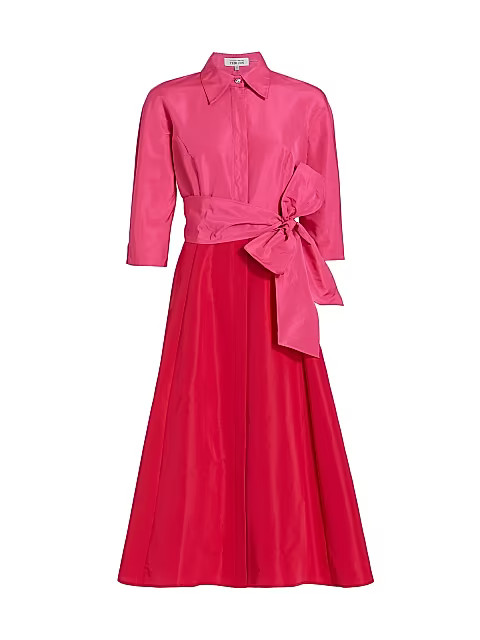 Colorblocked A-Line Dress | Saks Fifth Avenue