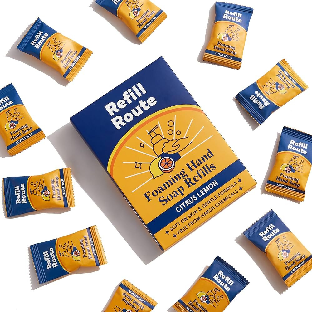 Foaming Hand Soap Tablet Refills Refill Route- 12Pack - 96fl oz Total (Makes 12x 8 fl oz Bottles ... | Amazon (US)