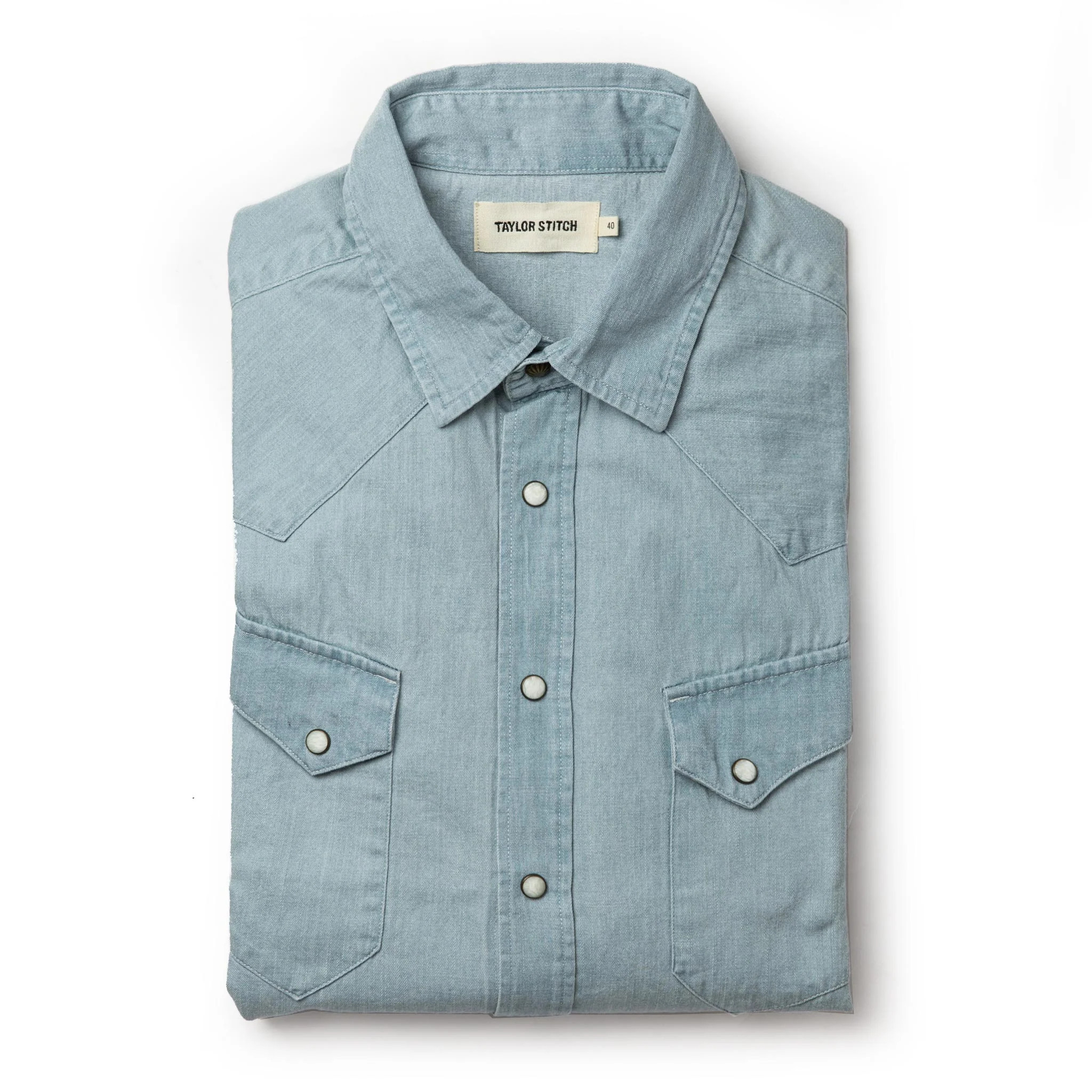 The Western Shirt in Washed Denim | Taylor Stitch