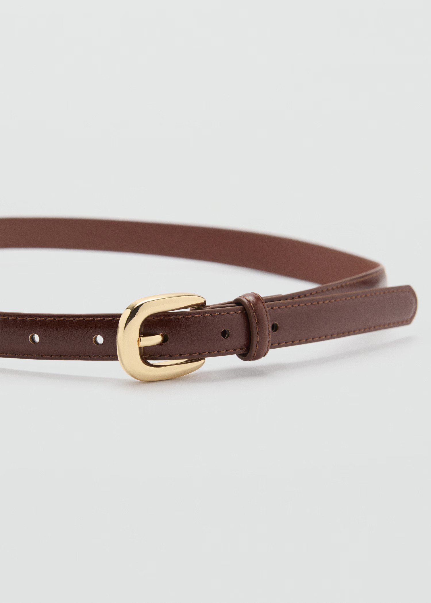 Buckle skinny belt - Women | MANGO USA | Mango (US/MX/AU)