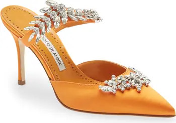 Lurum Crystal Leaf Pointed Toe Mule | Nordstrom