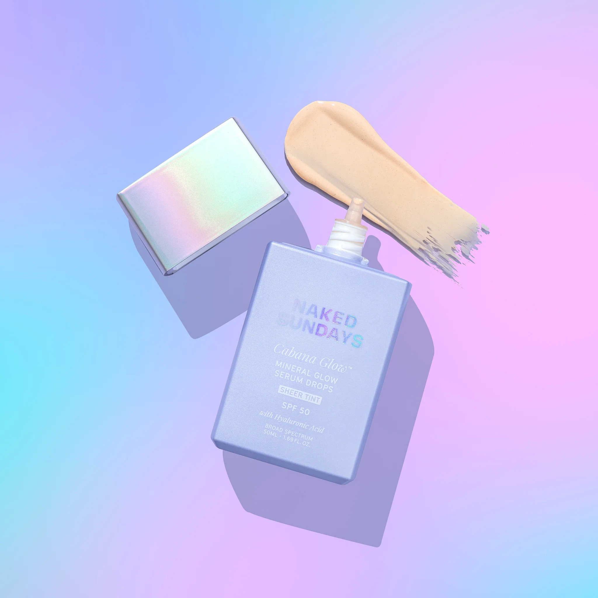 CabanaGlow™️ SPF50 Mineral Glow Serum Drops - Sheer Tint | Naked Sundays