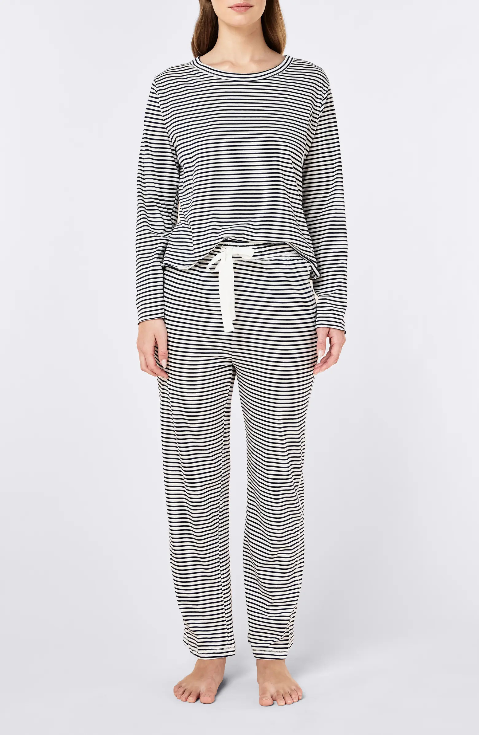 Jada Stripe Organic Cotton Pajamas | Nordstrom