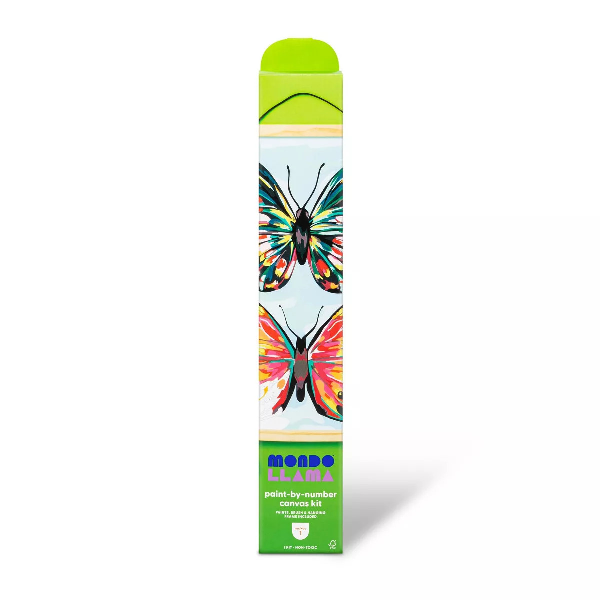 Paint by Number Kit Butterfly - Mondo Llama™: DIY Canvas Art, Adult Painting Kit with Paints & ... | Target