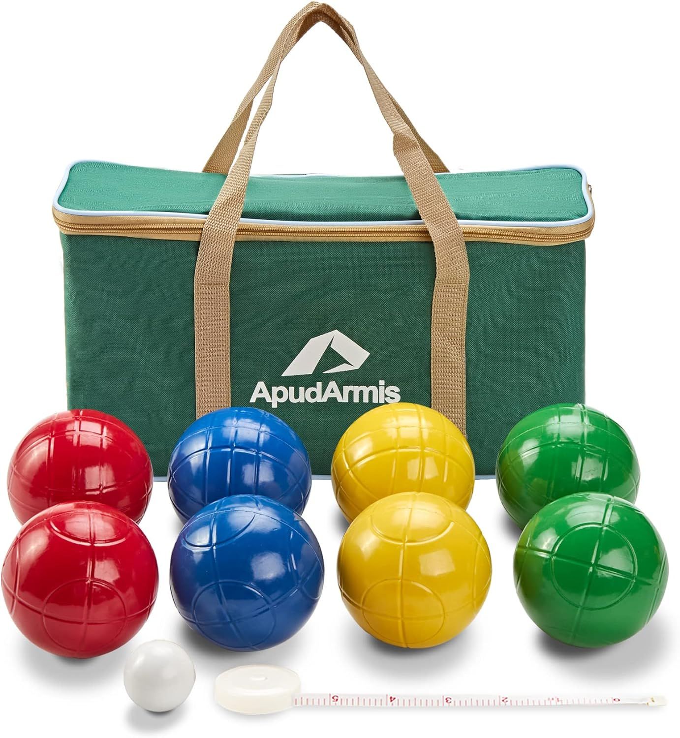 ApudArmis 90mm Bocce Balls Set, Lighter Outdoor Bocce Game for Backyard/Lawn/Beach - Set of 8 Sof... | Amazon (US)