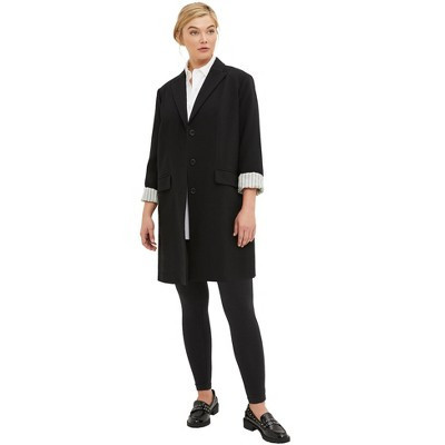 ellos Long Boyfriend Blazer - 32, Black | Target