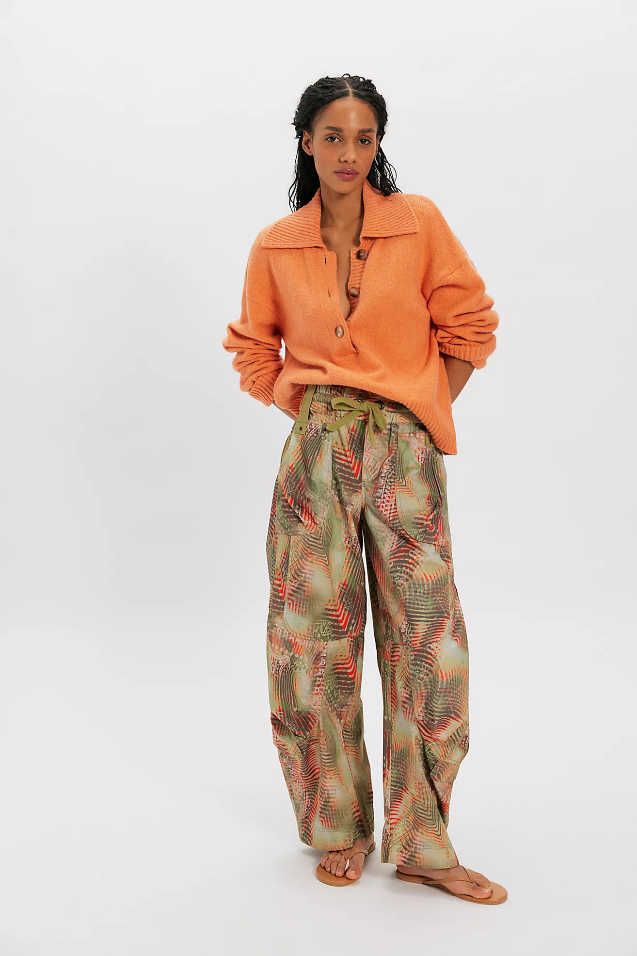 We The Free Onset Printed Pull-On Cargo Pants | Free People (Global - UK&FR Excluded)