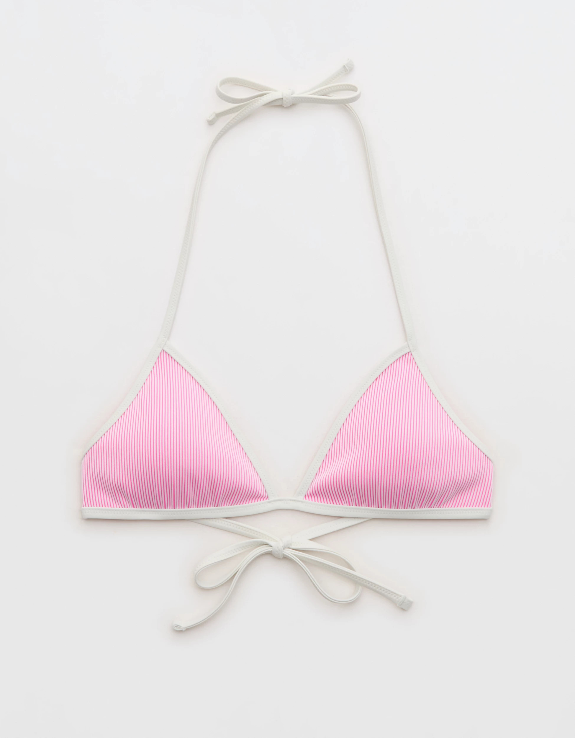 Aerie Ribbed Halter Triangle Bikini Top | Aerie