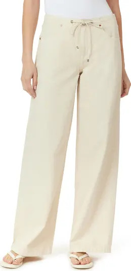 Lia Drawstring Wide Leg Jeans | Nordstrom