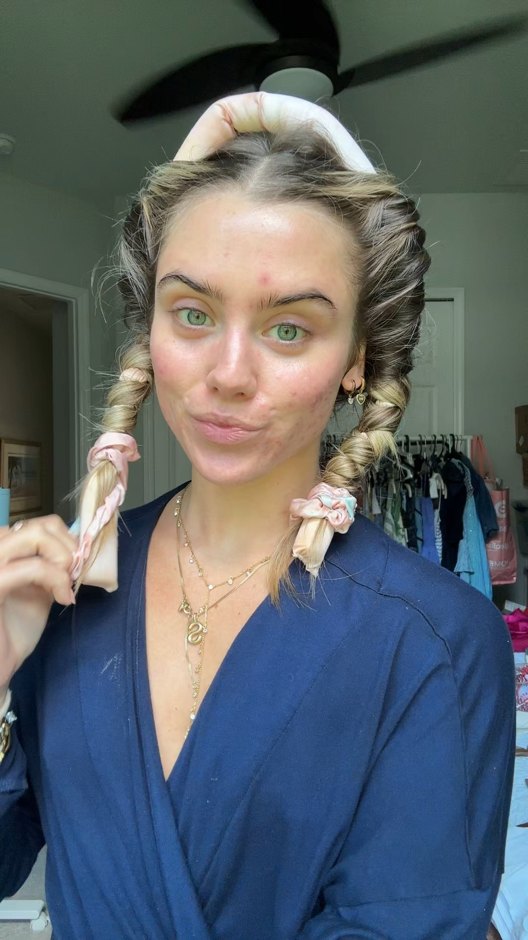 Kitsch Satin Heatless Curling Set - Heatless Hair Curlers to Sleep in - Heatless Curls Overnight - Heatless Curling Rod - No Heat Curls Overnight - Overnight Blowout Rods - Soft Hair Rollers. My greatest hair hack has got to be sleeping in a hair ribbon. This is what gives me my heatless hair curls. These curls are always bouncy, voluminous, shiny, and perfection that require absolutely zero heat, saving my hair on necessary, heat damage while still getting those desirable curls. I have lots of tutorials on how I put them in my hair saved my TikTok and Instagram @sloanevosen. TUTORIAL: https://www.tiktok.com/t/ZP8Y6b72q/ #hair #heatlesscurls #heatlesshair #heatlesswaves #hairstyles #hairhack #hairhealth #heatlesshairstyles #hairroutine #hairribbon #heatlesshaircurler 

#LTKFindsUnder50 #LTKmorningroutine #LTKBeauty