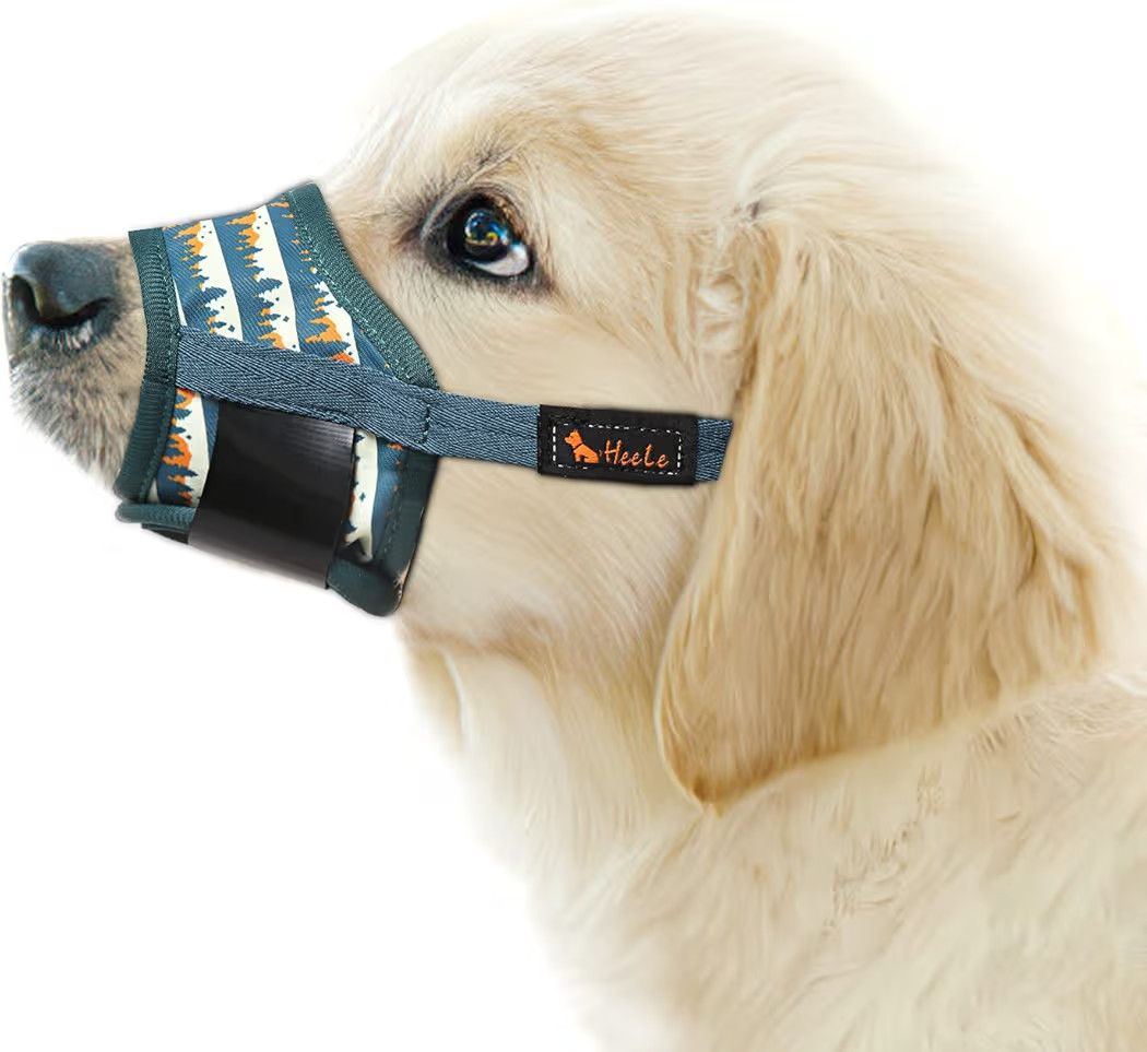 HEELE Dog Muzzle,Soft Nylon Muzzle Anti Biting Barking Chewing,Air Mesh Breathable Drinkable Adju... | Amazon (US)