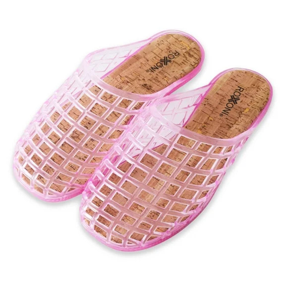 Roxoni Women\u2019s Jelly Clog Sandals Breathable Mesh Slip On Lightweight Casual Summer Garden B... | Walmart (US)