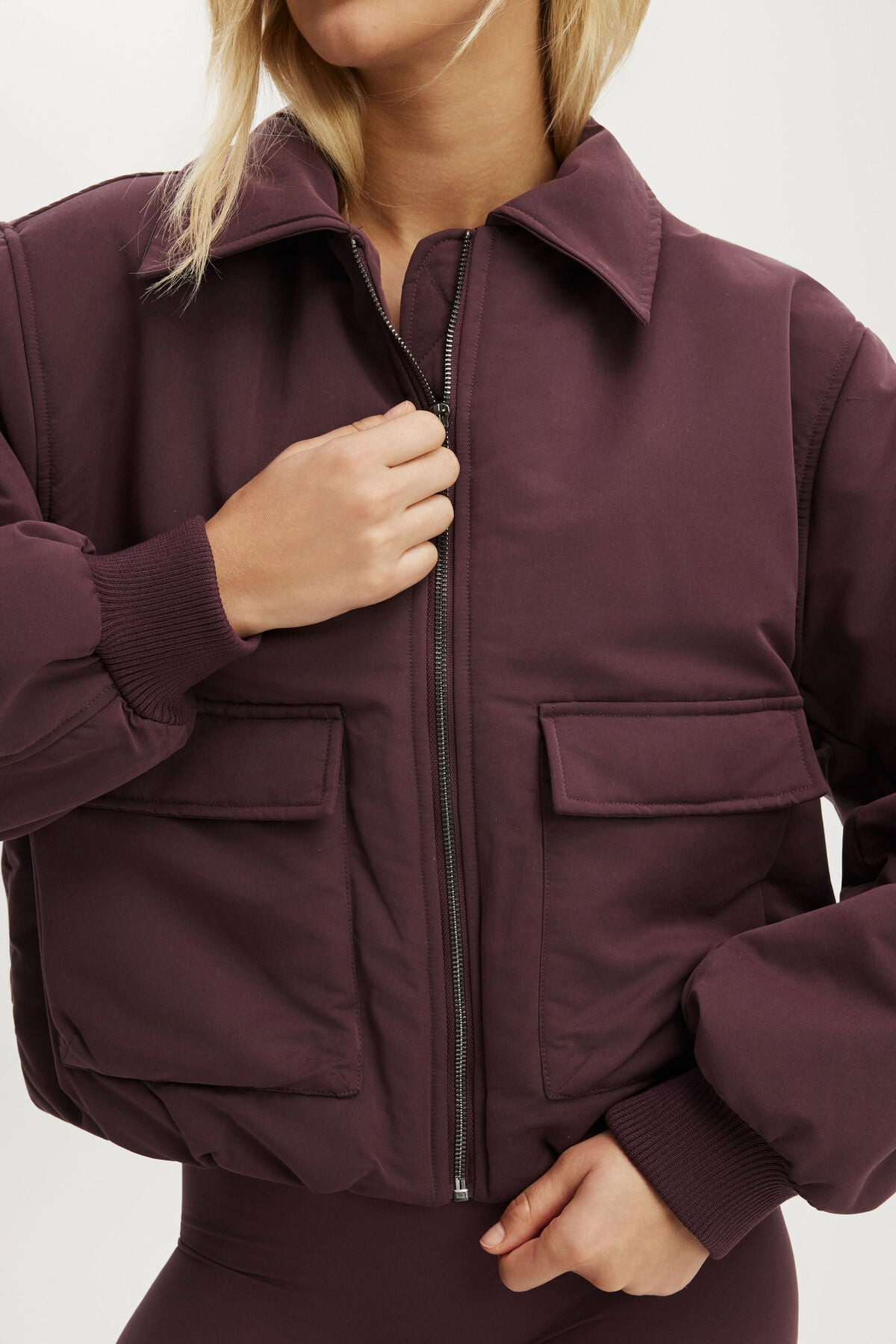 Collared Soft Touch Bomber | Cotton On (ANZ)
