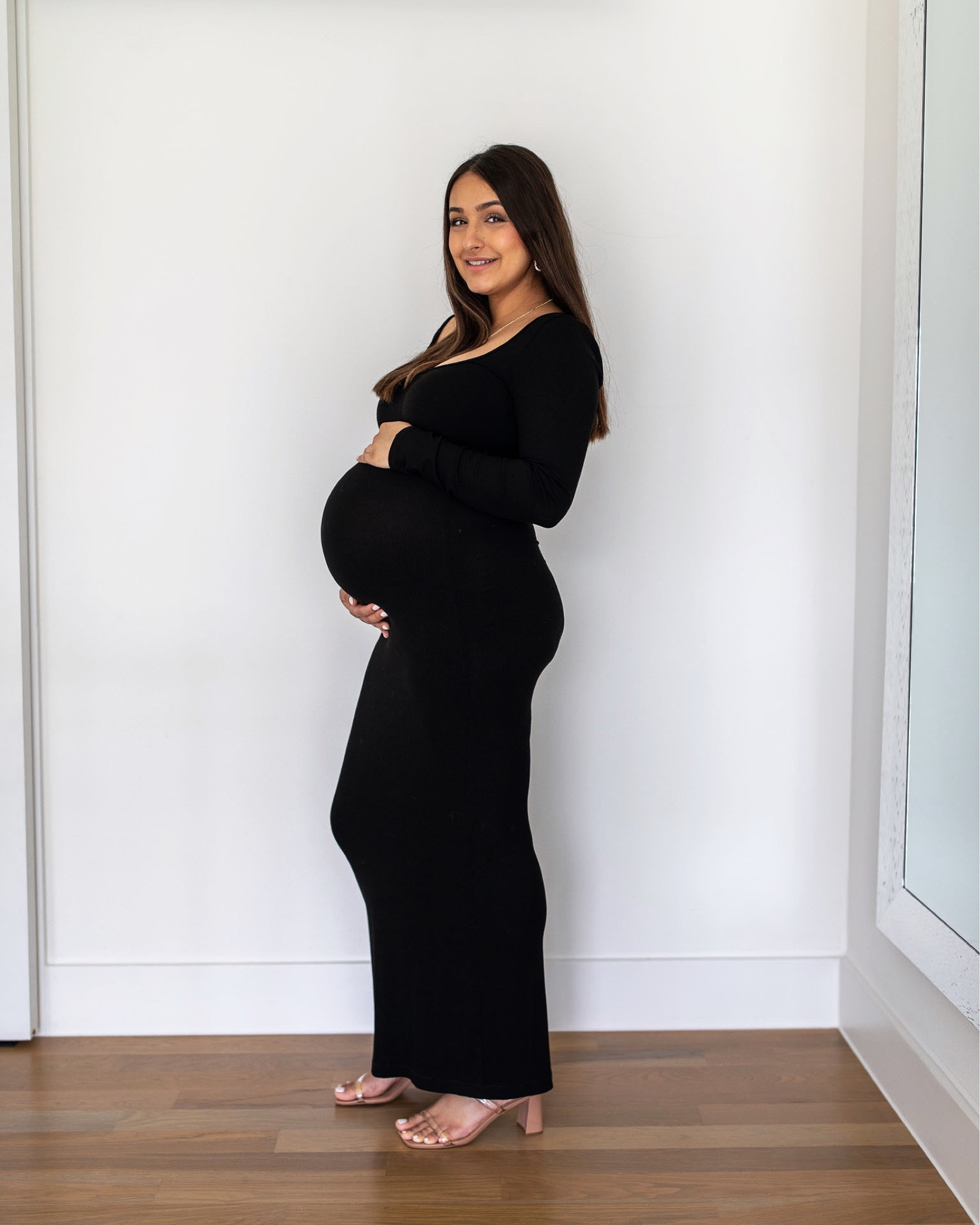 I’m 37 weeks pregnant with baby girl today 💕 Loving this skims dress for my bump photos!! Get your true size, don’t size up even if you are pregnant! #bumpstyle #maternity 

#LTKbaby #LTKunder100 #LTKbump