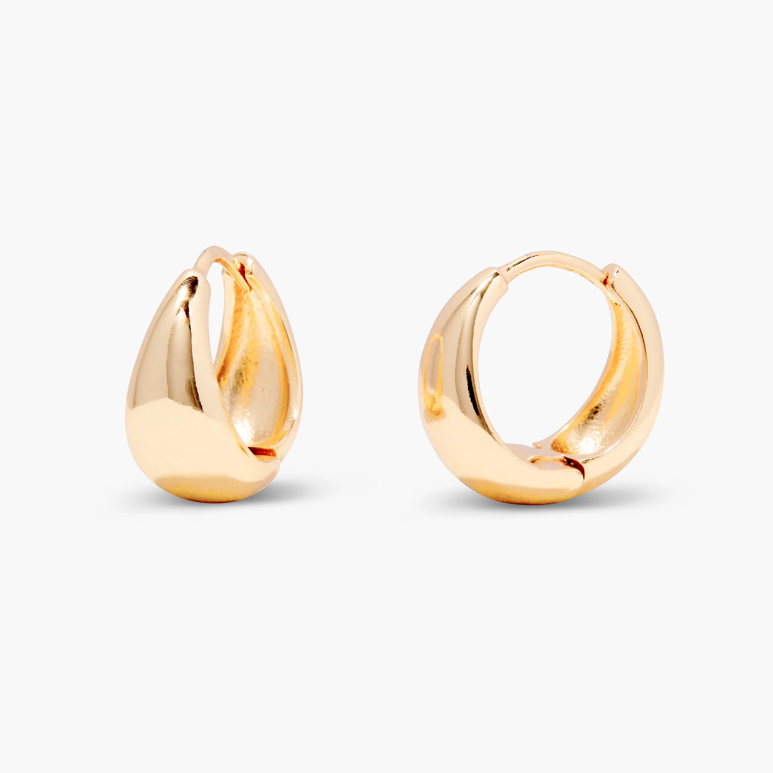 Aubrey Gold Vermeil Huggies | Brook and York