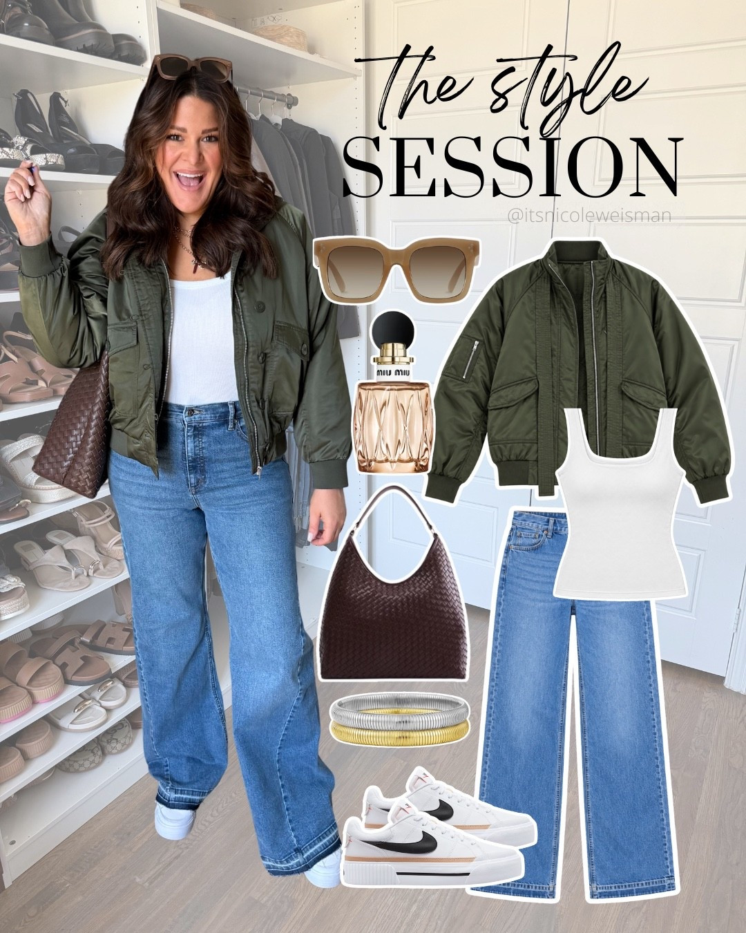 This olive bomber is the whole outfit. 💚 Throw it on with a white tank, wide-leg jeans, and sneakers, and suddenly “I just threw this on” looks really good. Shop the look through my link!

#WalmartFashion #WalmartFinds #WalmartStyle #WalmartOutfit #FallStyle #CasualOutfit #EverydayFashion #StyleSession
#AffordableFashion #EverydayStyle #WomensFashion #StyleOnABudget

#LTKgrwm #LTKootd #LTKMidsize