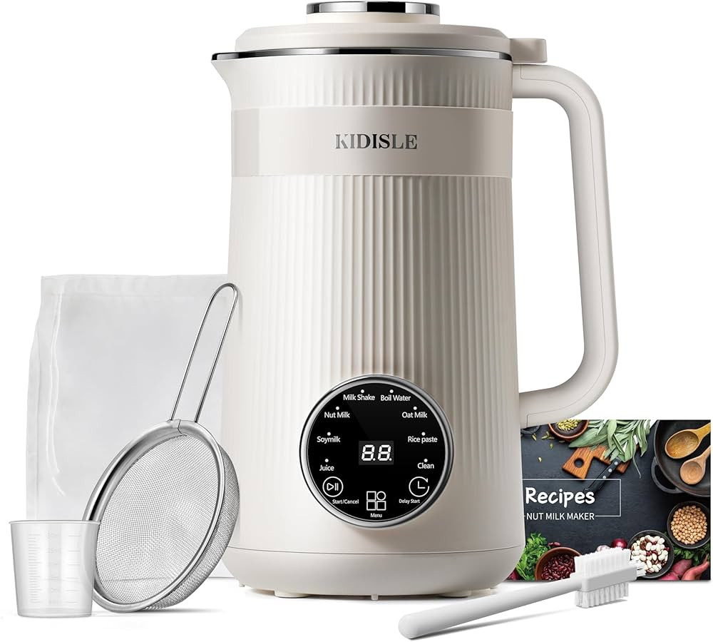 8 in 1 Nut Milk Maker, KIDISLE 32 oz Automatic Soy Milk Machine for Homemade Almond, Oat, Coconut... | Amazon (CA)