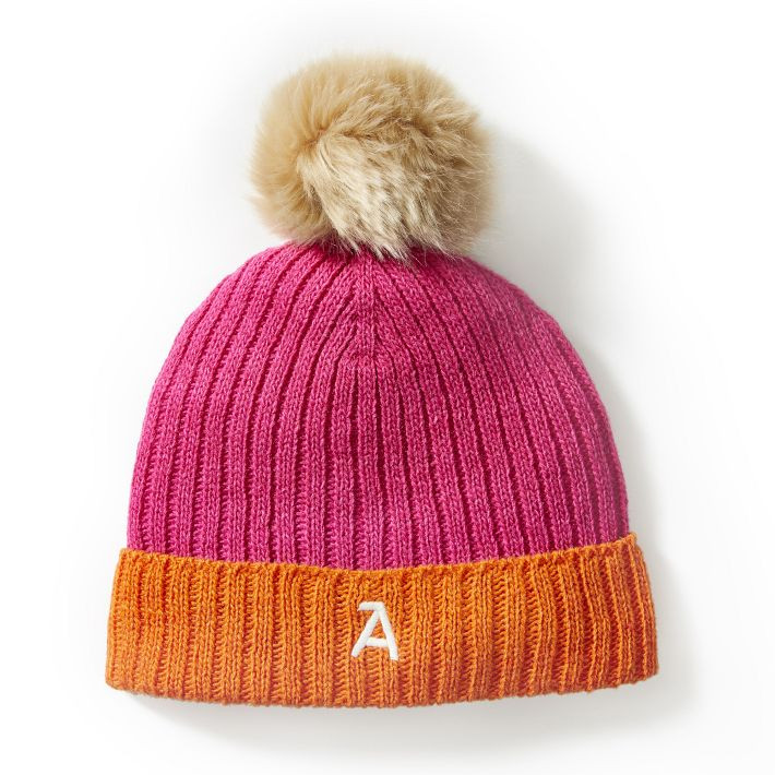 Adult Colorful Pom Pom Hat | Mark and Graham