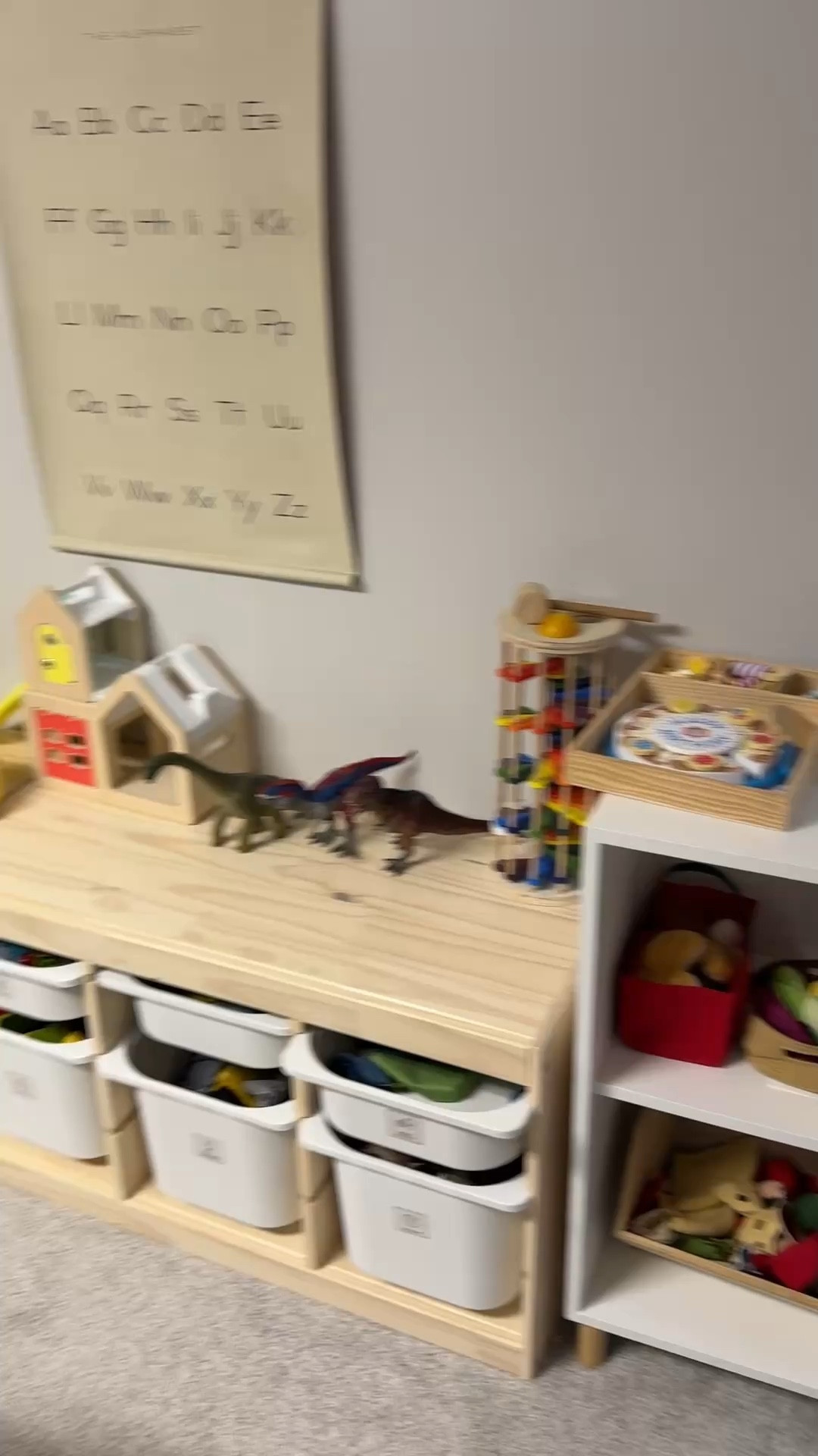 Basement organization part 3! Featuring our train table, obstacle course supplies, and paw patrol plastic 🤣

#LTKKids #LTKmomlife