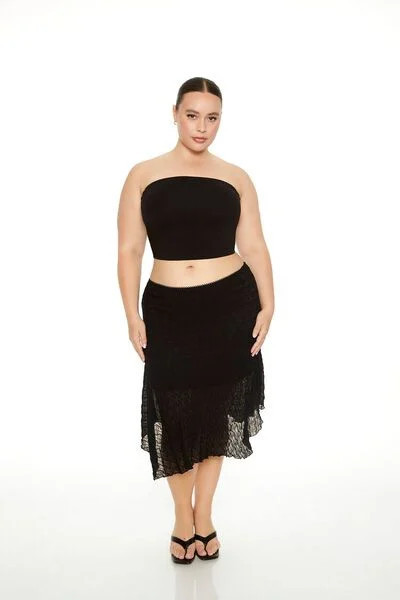 Plus Size Mesh Handkerchief Skirt | Forever 21