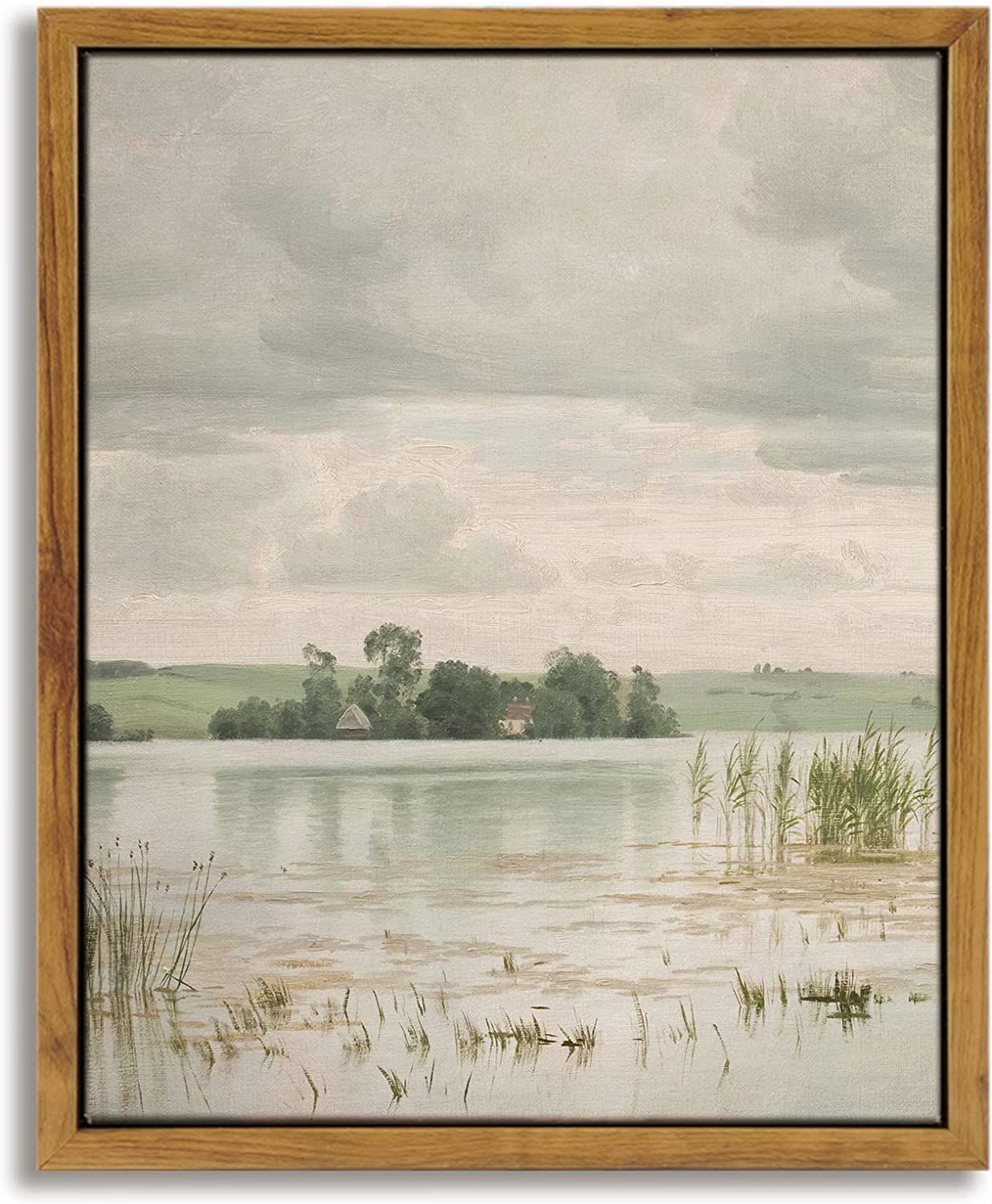 InSimSea Framed Canvas Prints Wall Art Home Decor Classical Danish Landscape Painting by Vilhelm ... | Amazon (US)