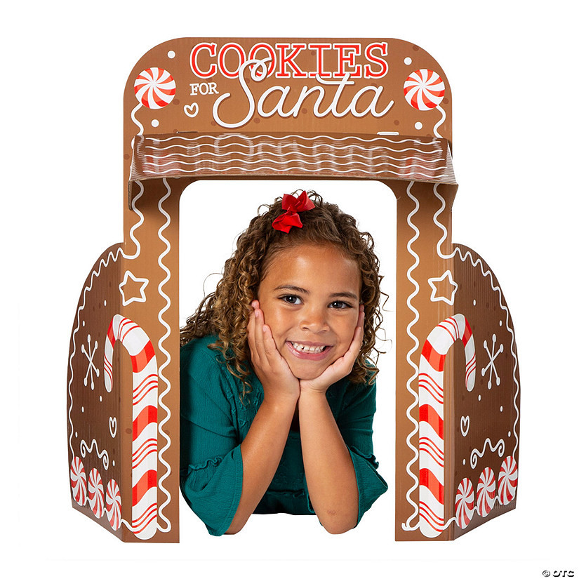 16" x 24 1/2" Cookies for Santa Tabletop Photo Booth Cardboard Cutout Stand-Up | Oriental Trading Company