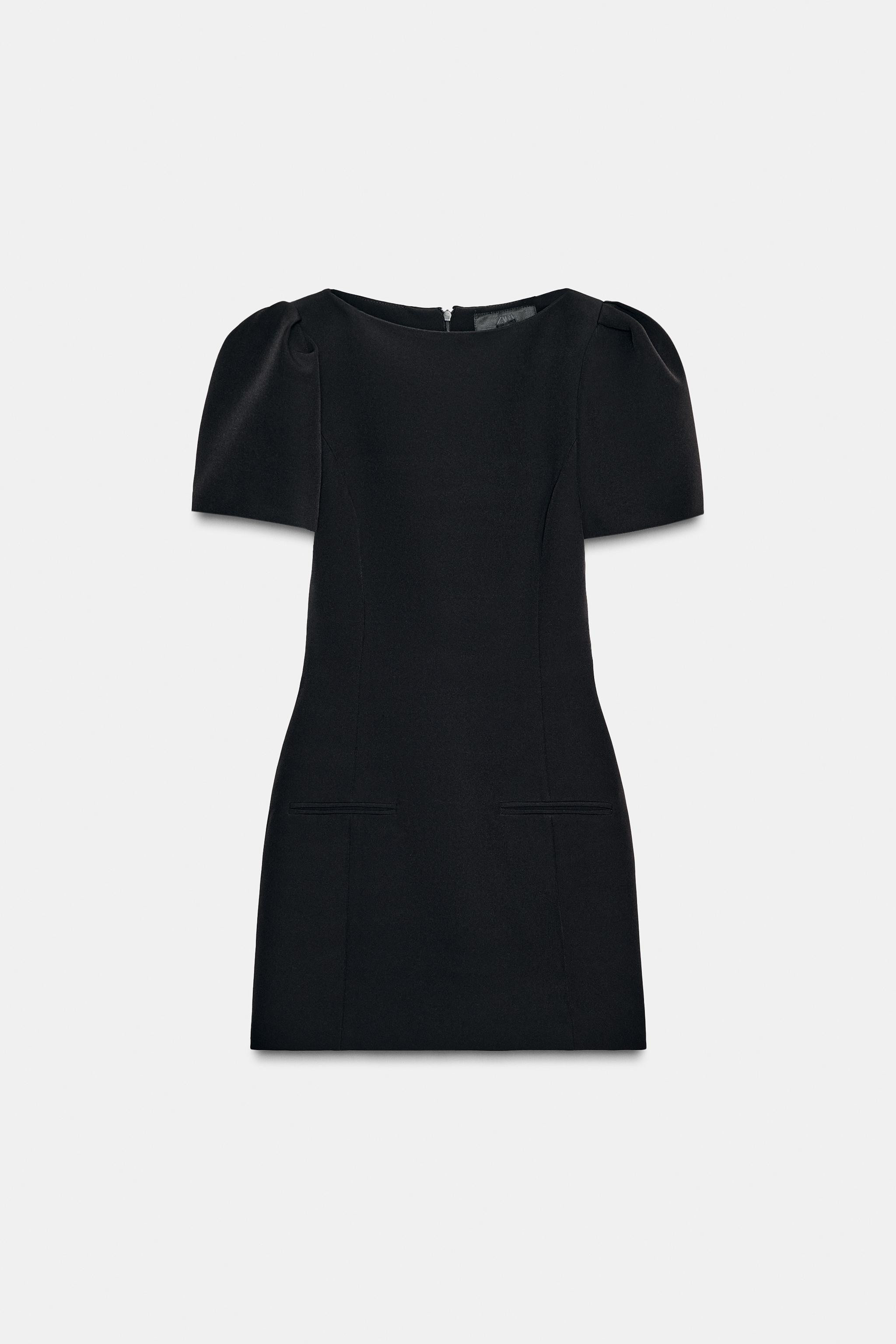 PLEATED SHORT DRESS WITH POCKETS | Zara UK