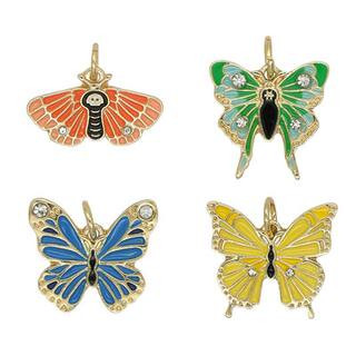 Enamel Butterfly Charm Mix by Bead Landing™ | Michaels | Michaels Stores
