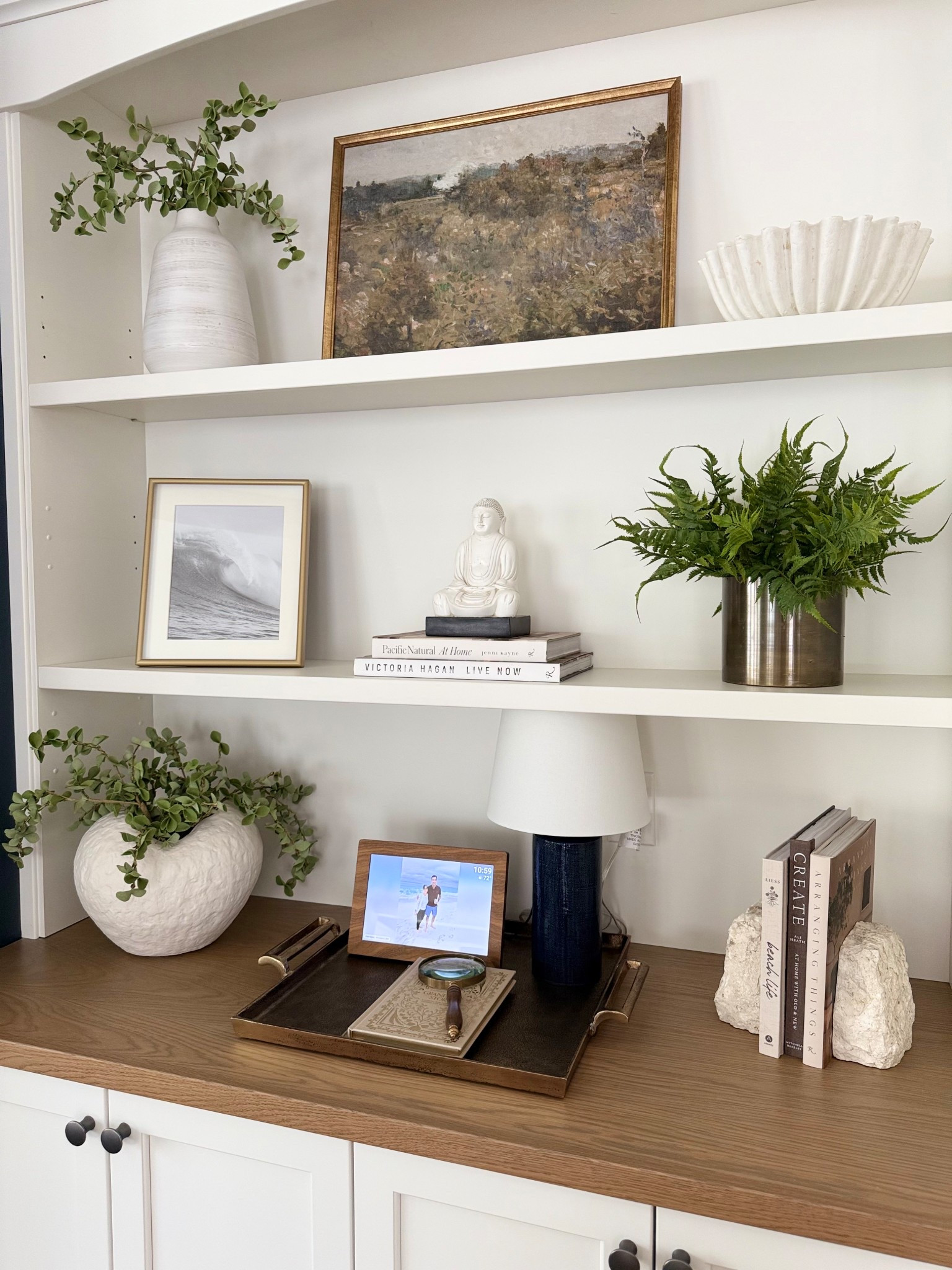 Shelf styling fun!

#LTKHome #LTKStyleTip