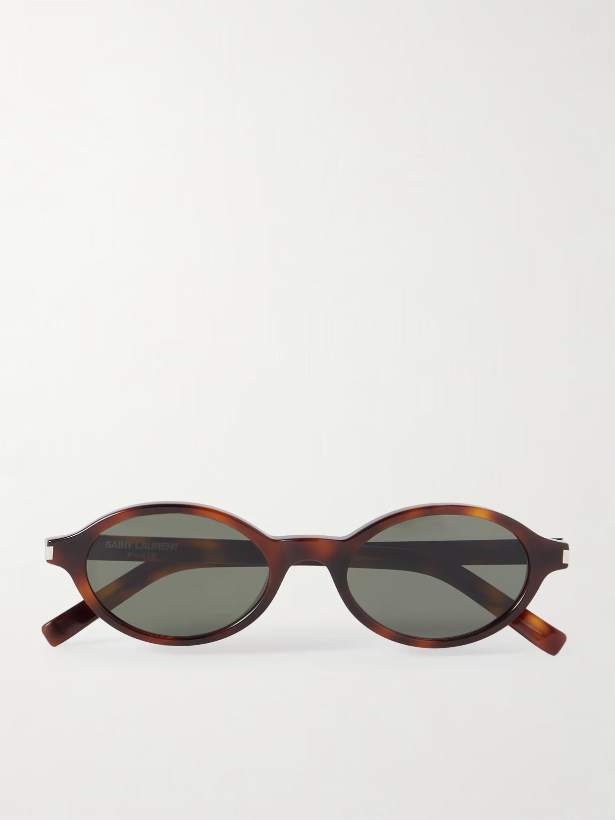 SAINT LAURENT EYEWEAR - Jeanne Oval-frame Tortoiseshell Acetate Sunglasses - One size | NET-A-PORTER (UK & EU)