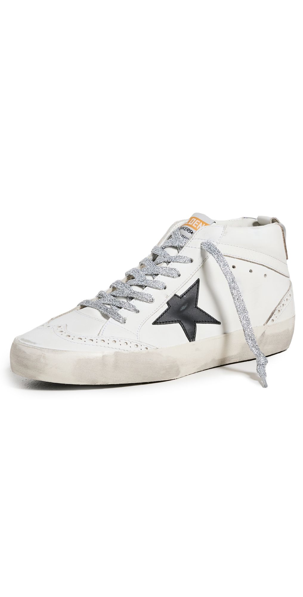 Golden Goose Mid Star Leather Upper Star and Wave Sneakers | Shopbop