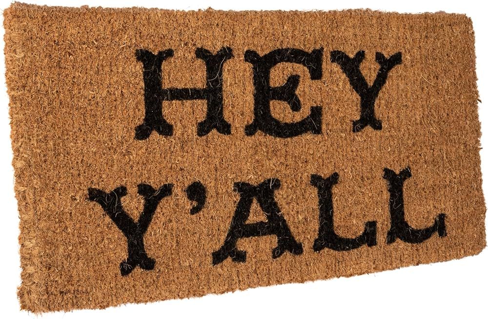 Creative Co-Op "Hey Y'all Natural Coir Doormat | Amazon (US)