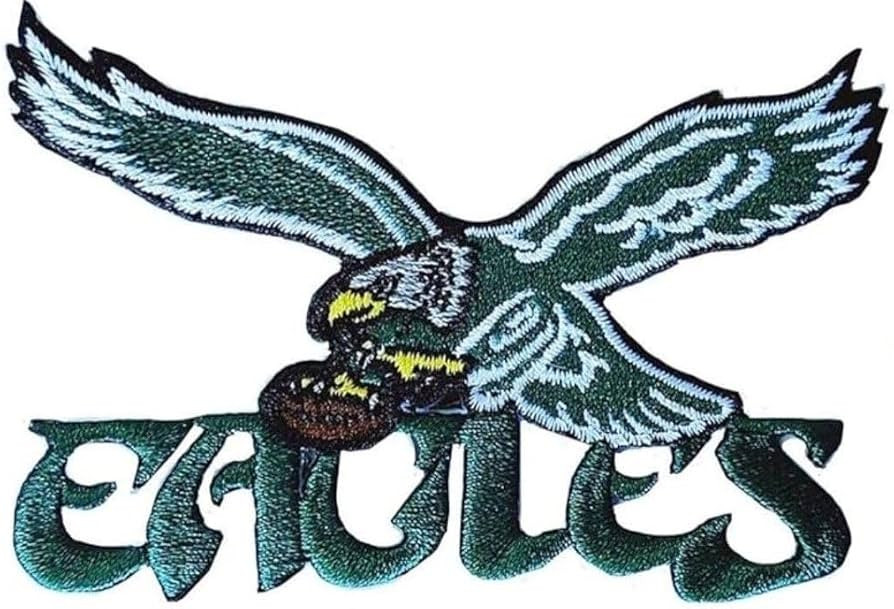 Mjshop29 Rugby Fans Eagles with Rugby Logo Patch Embroidery American Football Fan Favorite Team I... | Amazon (US)