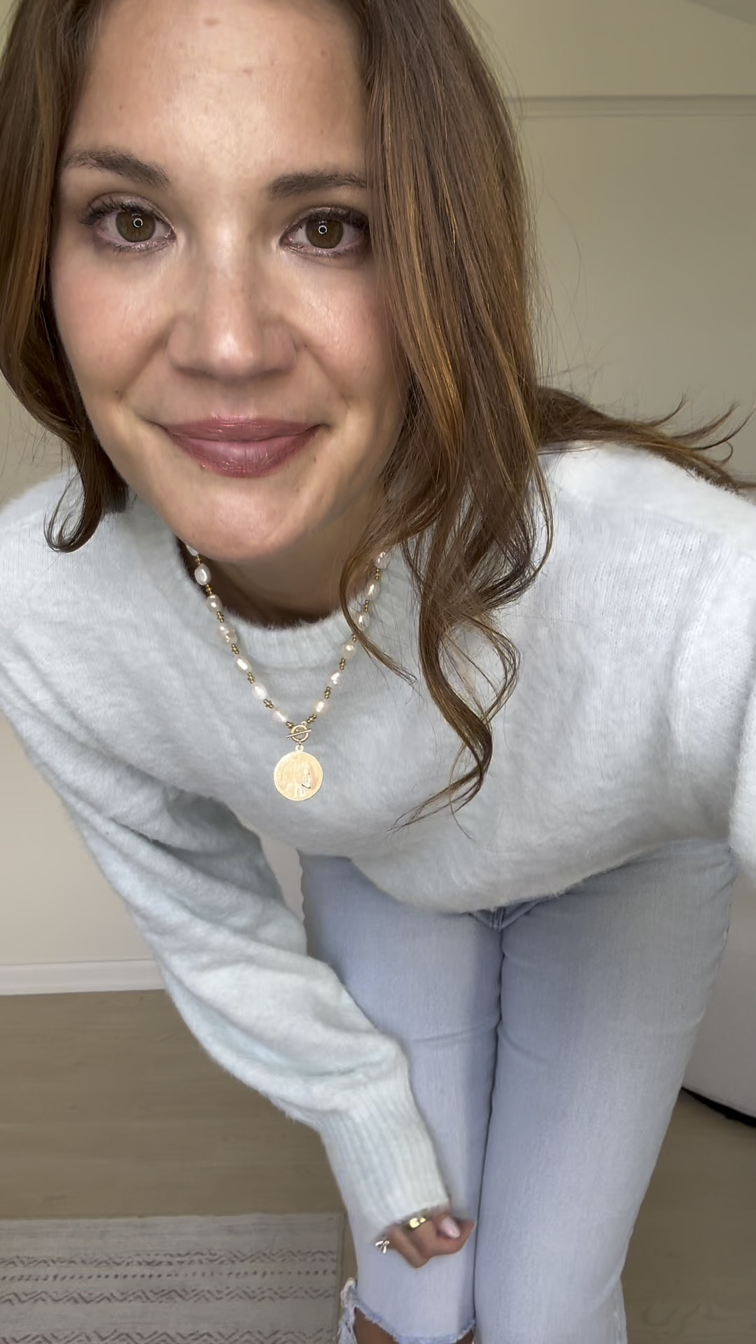 This eyelash sweater is so pretty and soft! It's not scratchy at all, and has great length. There are a couple of colors available too! Plus, this sweater is 40% off right now.

Old Navy sale, eyelash sweater, long length jeans, icy blue sweater, Old Navy finds, winter weather outfits, holiday outfits, pearl necklace, Stang and Co

#LTKTall #LTKHoliday #LTKSaleAlert