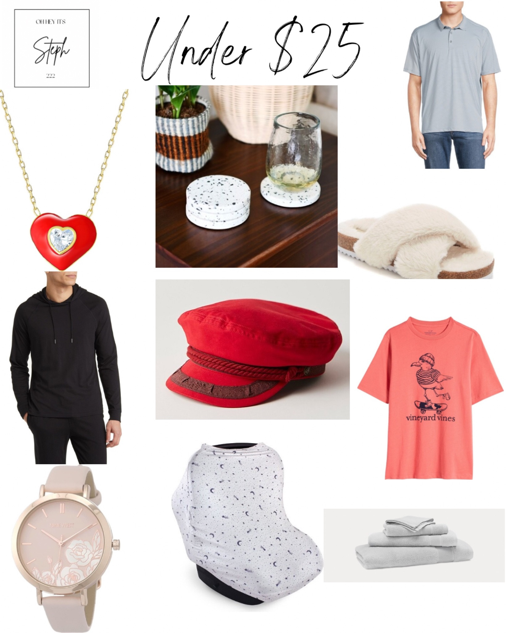 Under $25


Nine West, woman’s watch, Amazon, Car Seat Canopy, Target, Ralph Lauren Sanders Bath Towels & Mat, men’s organic cotton hoodie, Nordstrom, Yacht Club Marine Lieutenant Hat, free people, vineyard vines, kids graphic tshirt, Cubic Zirconia & Red Enamel Heart Pendant Necklace, Macys, coasters, Ashley home store, Furry Slide, lucky brand, Striped Polo, saks off 5th 

#LTKFindsUnder50 #LTKStyleTip #LTKSaleAlert