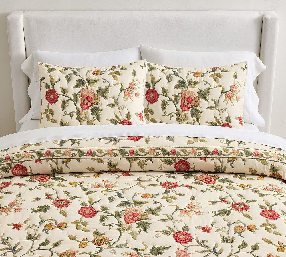 Tessa Embroidered Quilt | Pottery Barn (US)