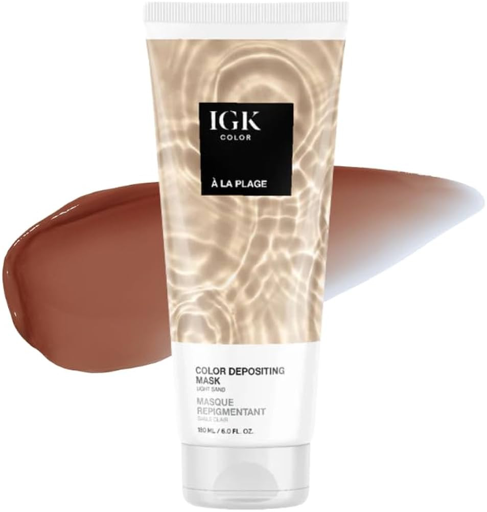 IGK Hair Gloss Toner & Color Depositing Mask | Light Sand Semi-Permanent | Vegan + Cruelty Free |... | Amazon (US)