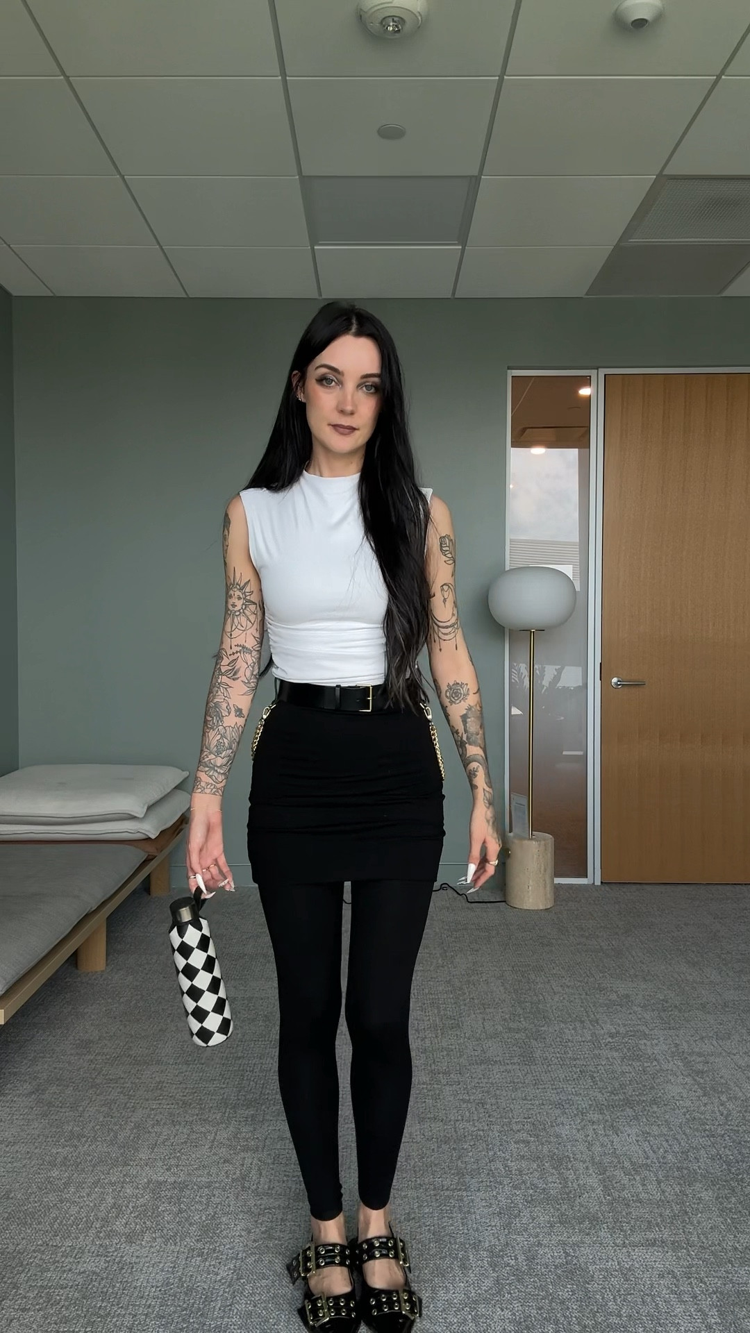 summer corporate goth 🖤 workwear, emo office outfit 

#LTKFindsUnder100 #LTKStyleTip #LTKWorkwear