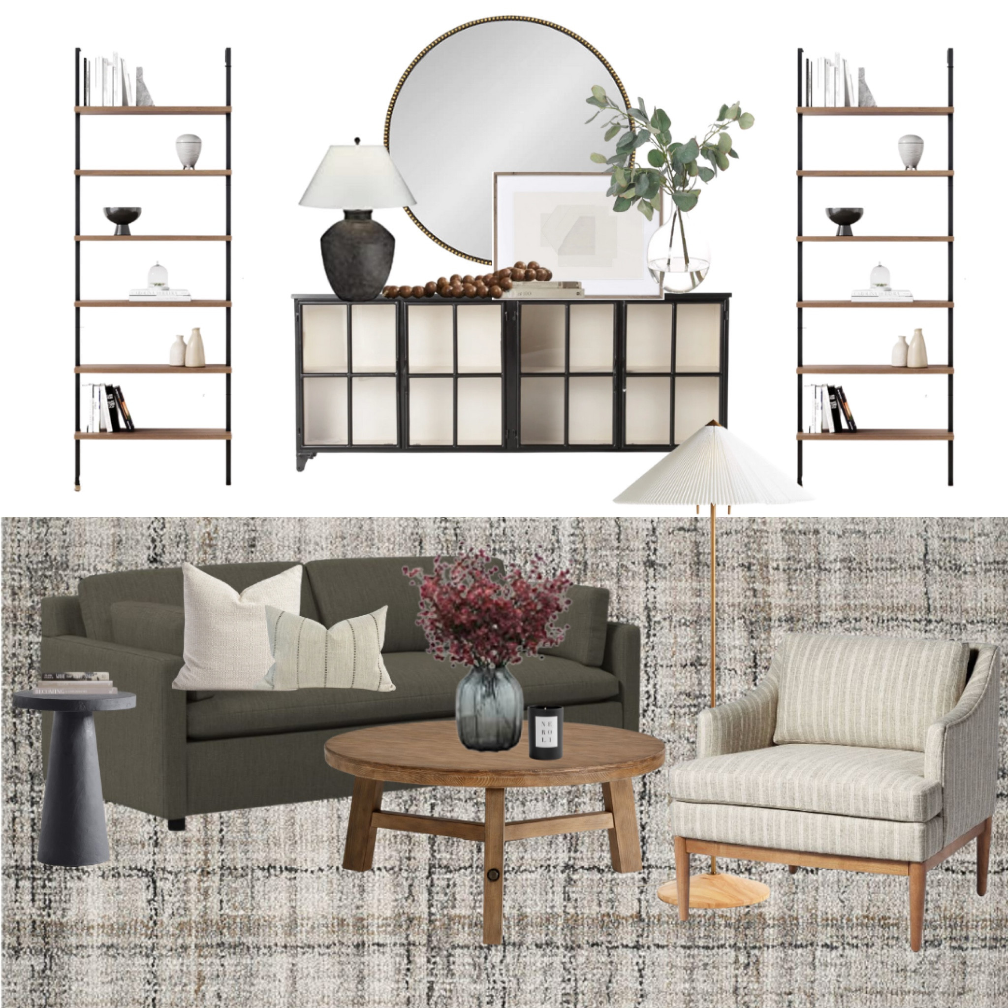 This olive green sofa is EVERYTHING! And the rug is so pretty in person. 

#LTKsalealert #LTKhome