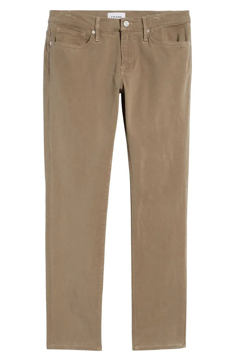 L'Homme Slim Fit Five-Pocket Twill Pants | Nordstrom