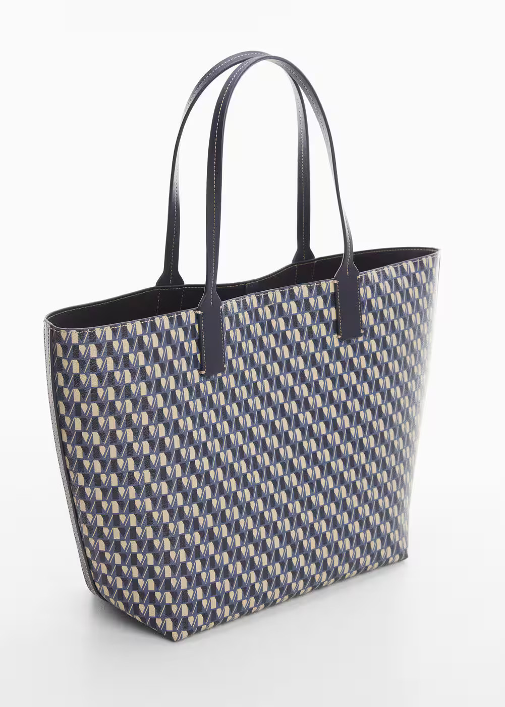 Shopper bag with printed logo -  Women | Mango USA | MANGO (US)