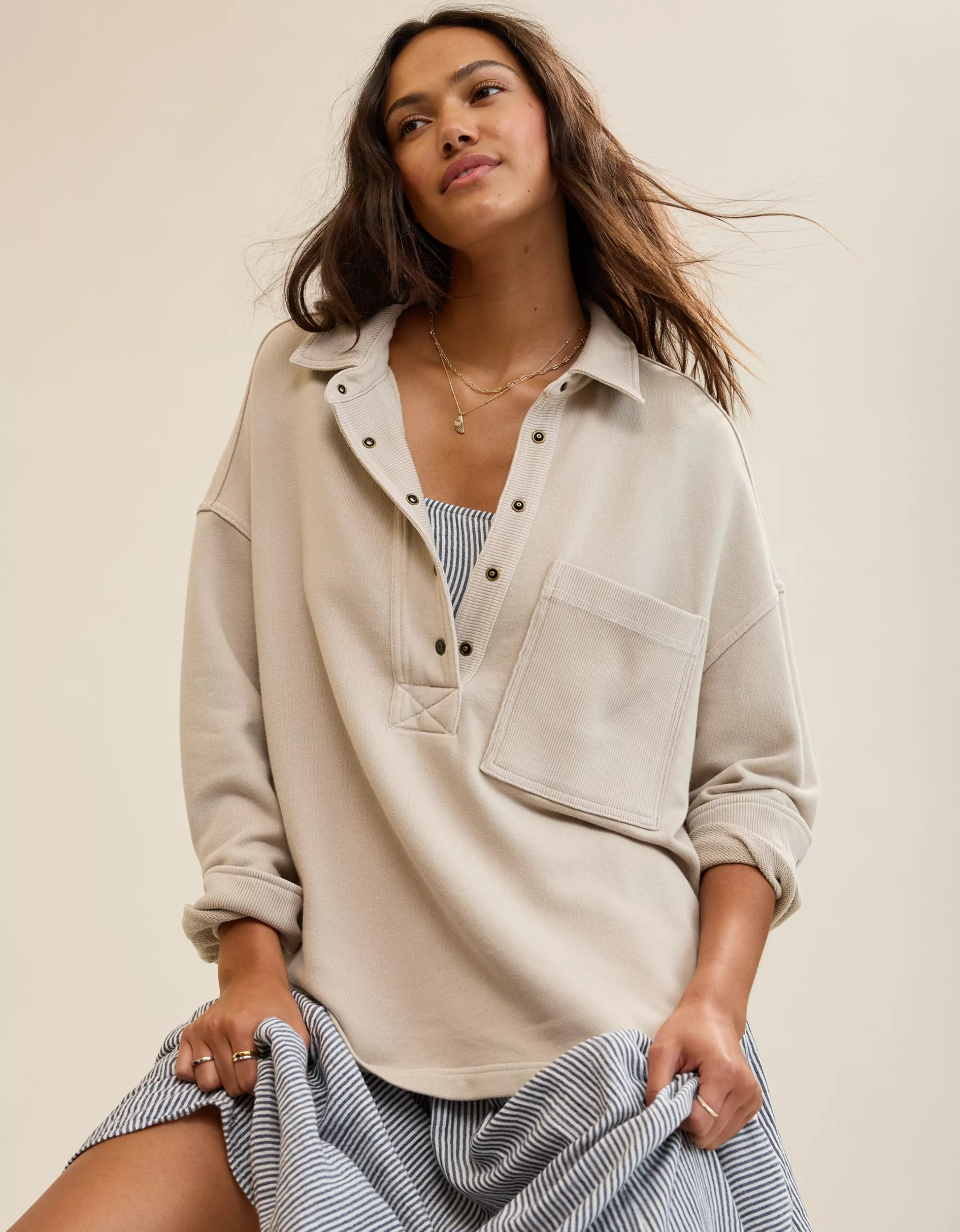 Aerie Chorewear Popover Sweatshirt | Aerie
