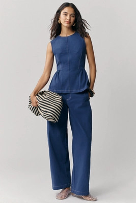 Maeve Curve Puddle Pants | Anthropologie (US)