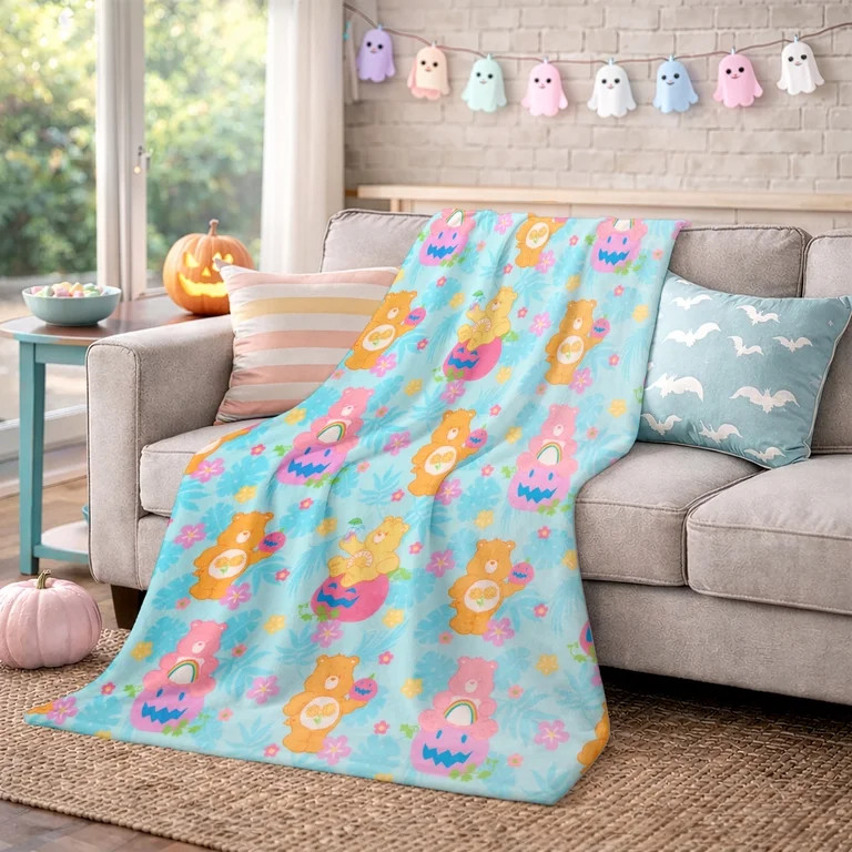 Care Bears Summerween Silky Soft Plush Oversized Throw Blanket, 50 x 70 | Walmart (US)