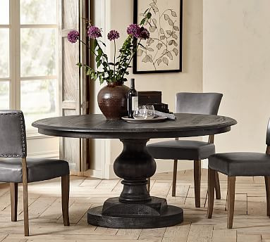 Nolan Round Pedestal Dining Table | Pottery Barn (US)