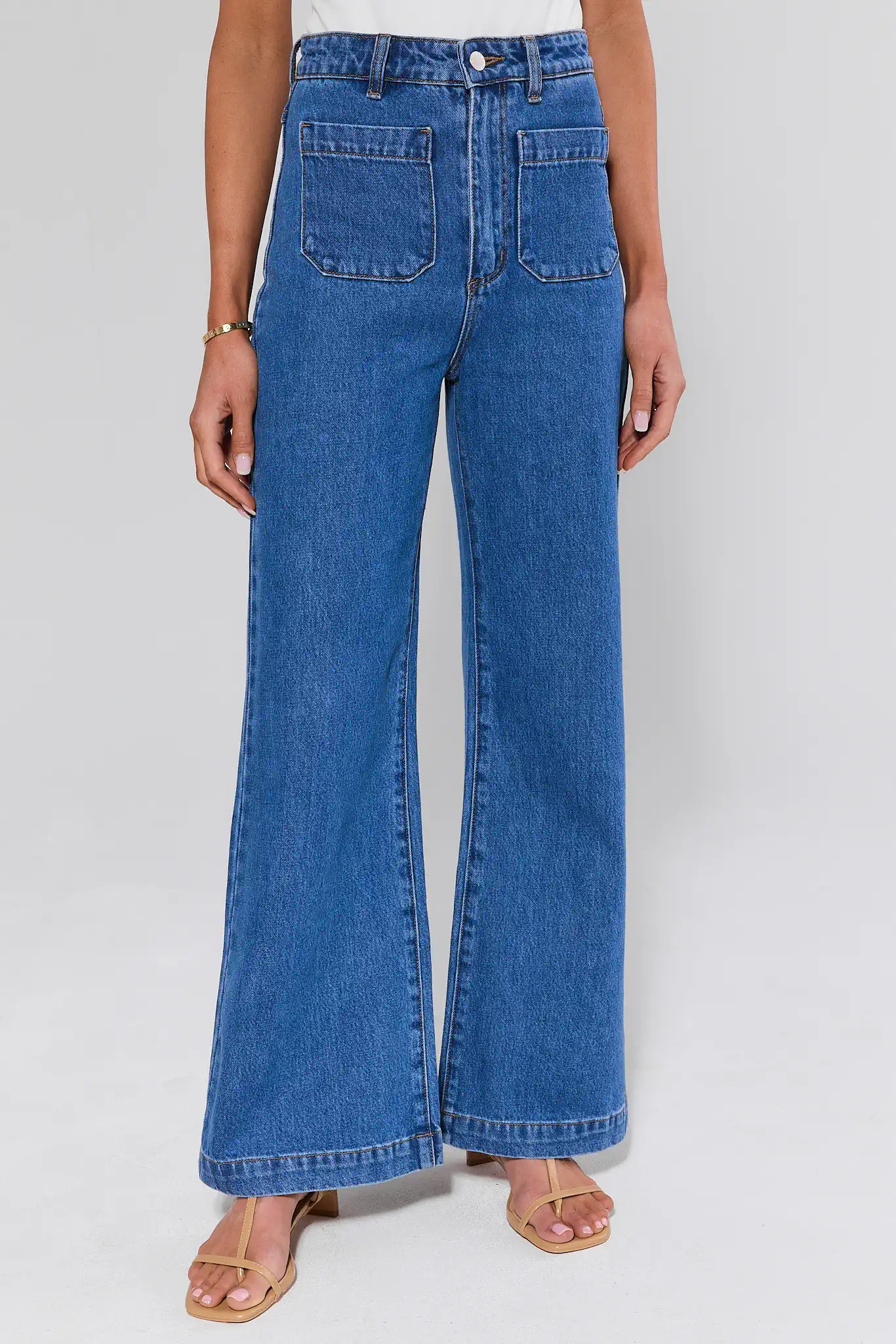 Sailor Medium Wash Flare Jeans by Rolla's | Avara