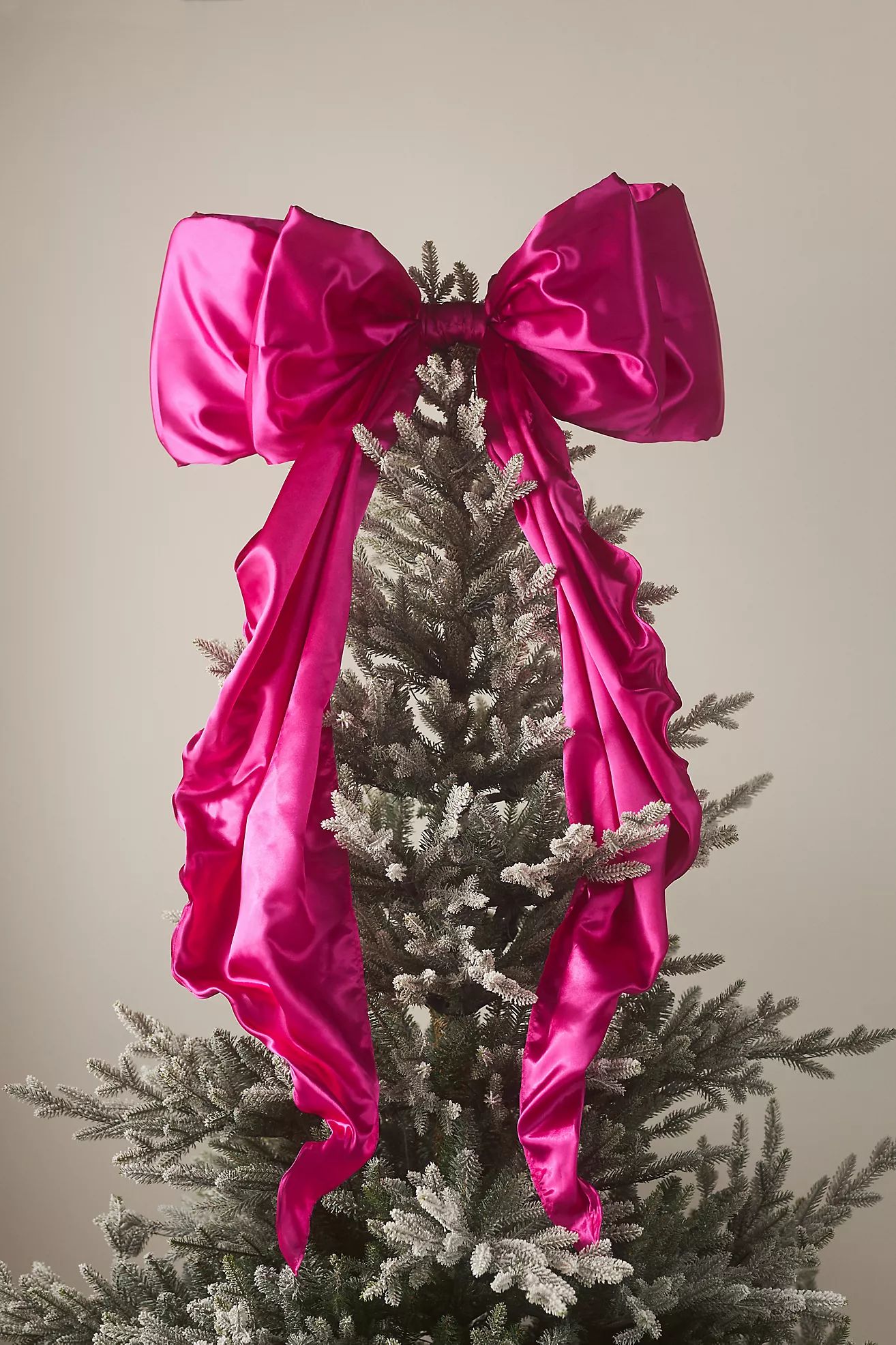 Satin Bow Tree Topper | Anthropologie (US)