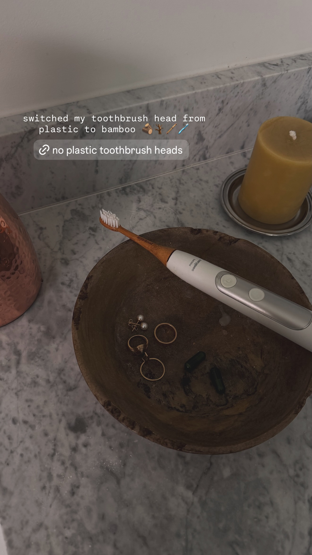 Switched my toothbrush head to bamboo - no more plastic heads 

 #LTKHome #LTKBeauty