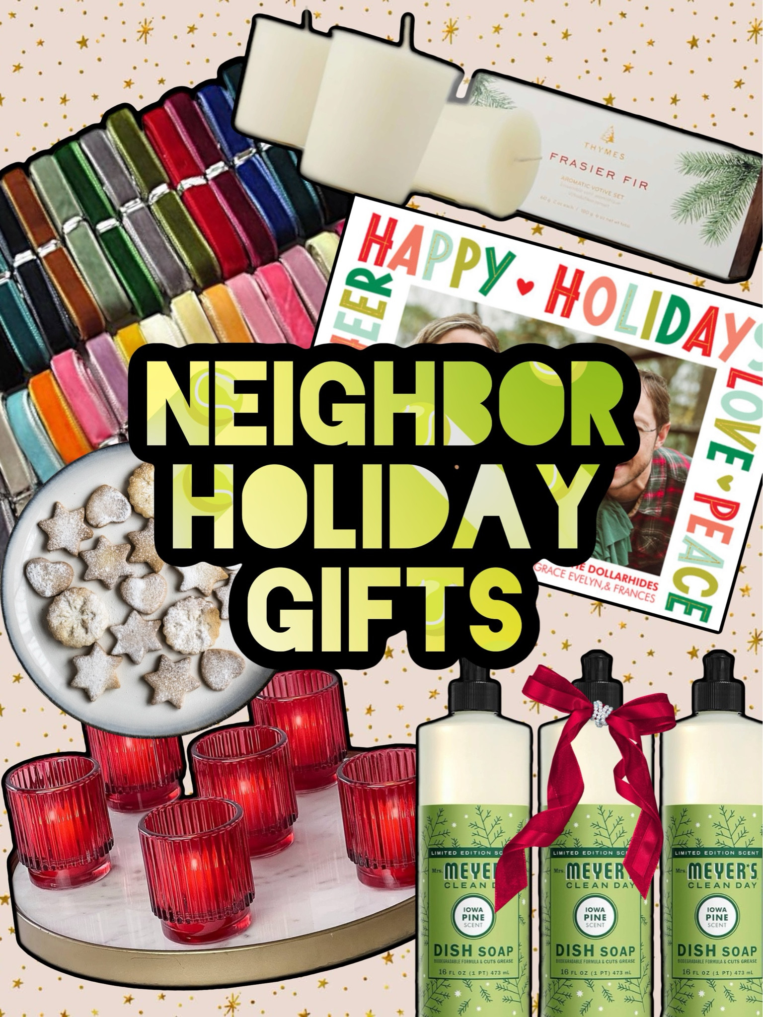 Here are some ideas to gift your neighbors to say happy holidays! Always include a holiday card 🎄 ✉️ 

#LTKHoliday #LTKGiftGuide #LTKSeasonal