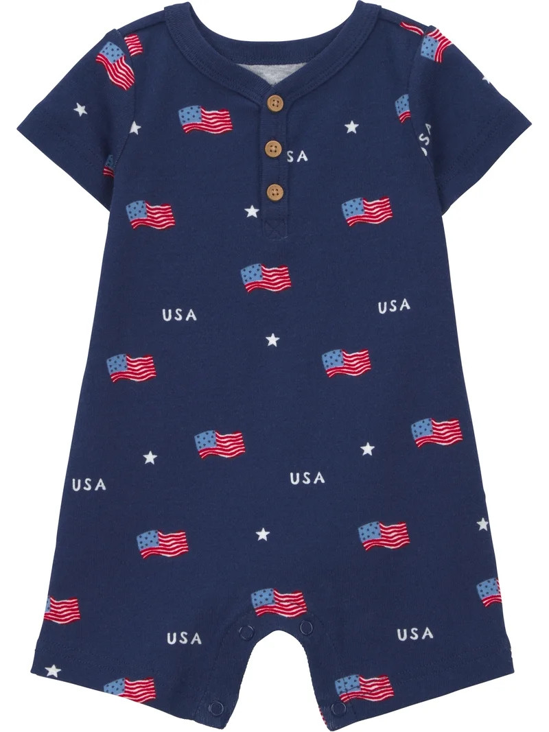 Carter's Child of Mine Baby Boy Romper, Sizes Preemie-12 Months | Walmart (US)